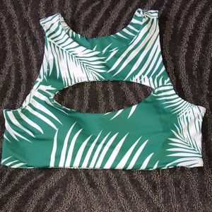 high neck swimsuit top